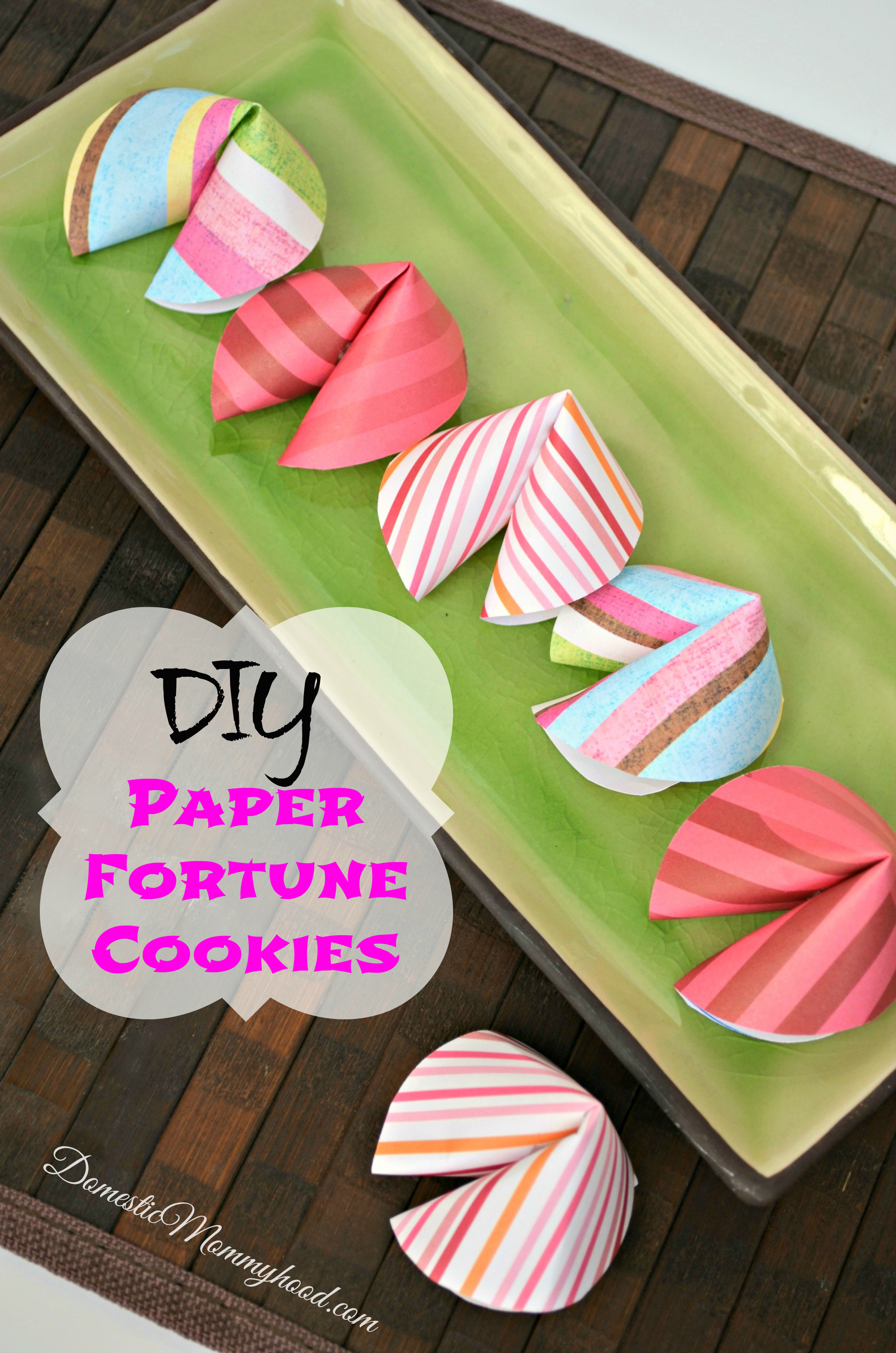 How To Make DIY Paper Fortune Cookies - Sugar and Charm