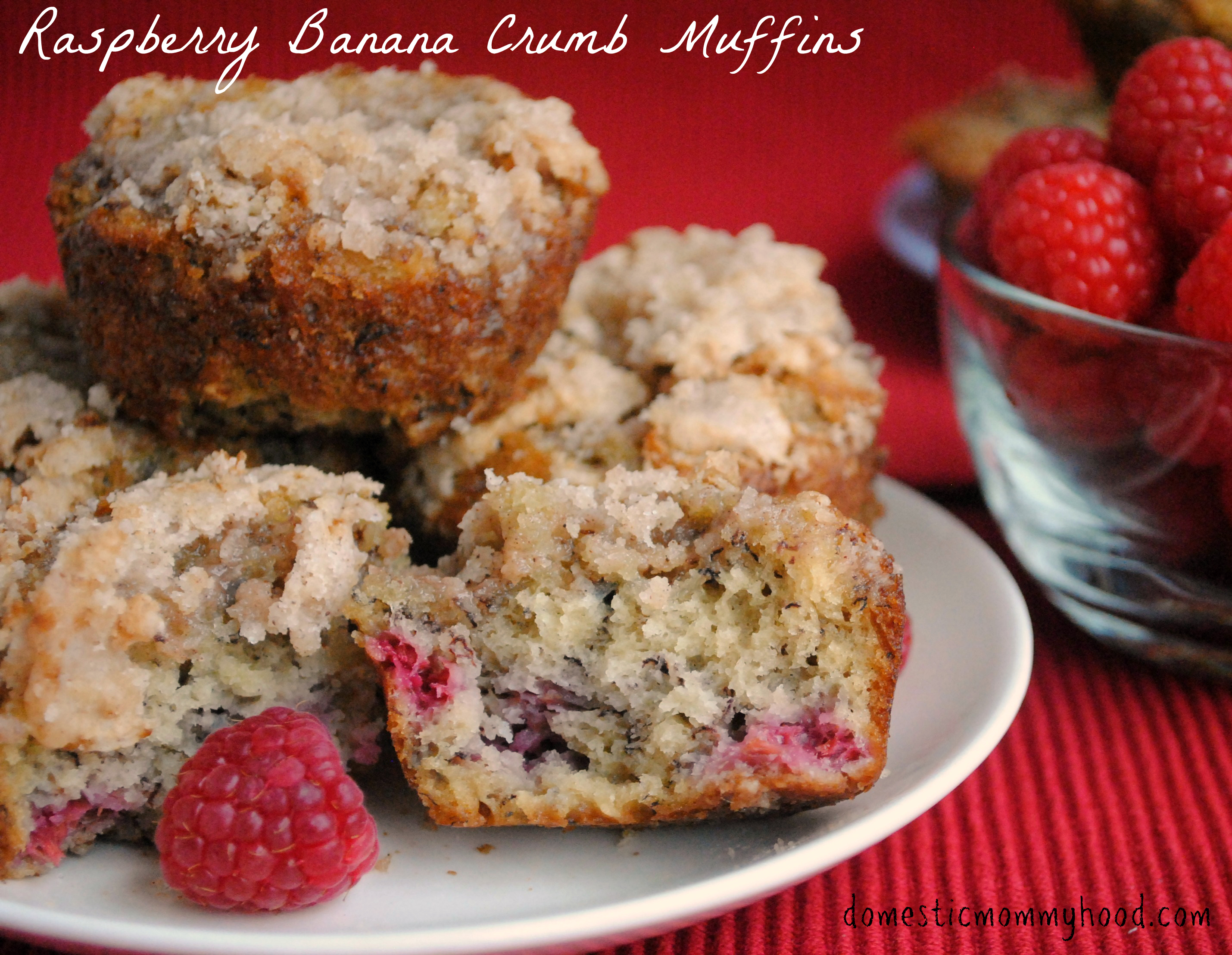 Raspberry Banana Muffins