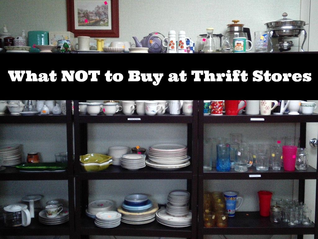 what not to buy at thrift stores
