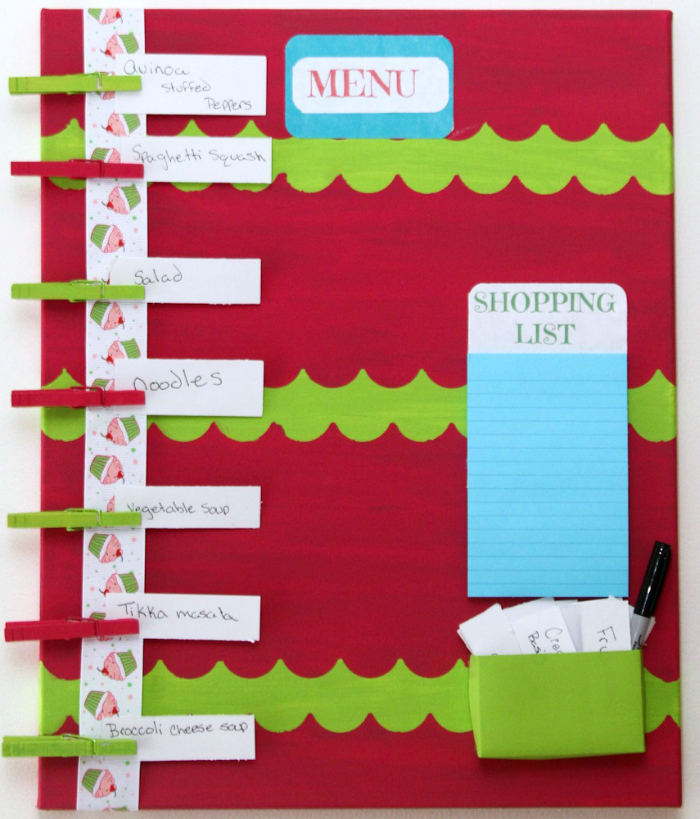 DIY Menu Board - Domestic Mommyhood