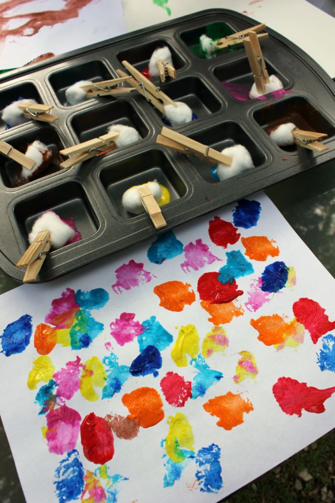 Ball Painting: Sensory Process Art for Kids