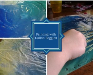 painting with gallon baggies