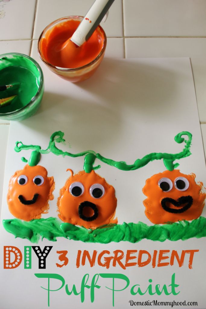 How to Make Simple-Ingredient Easy Puffy Paint - Living Well Mom