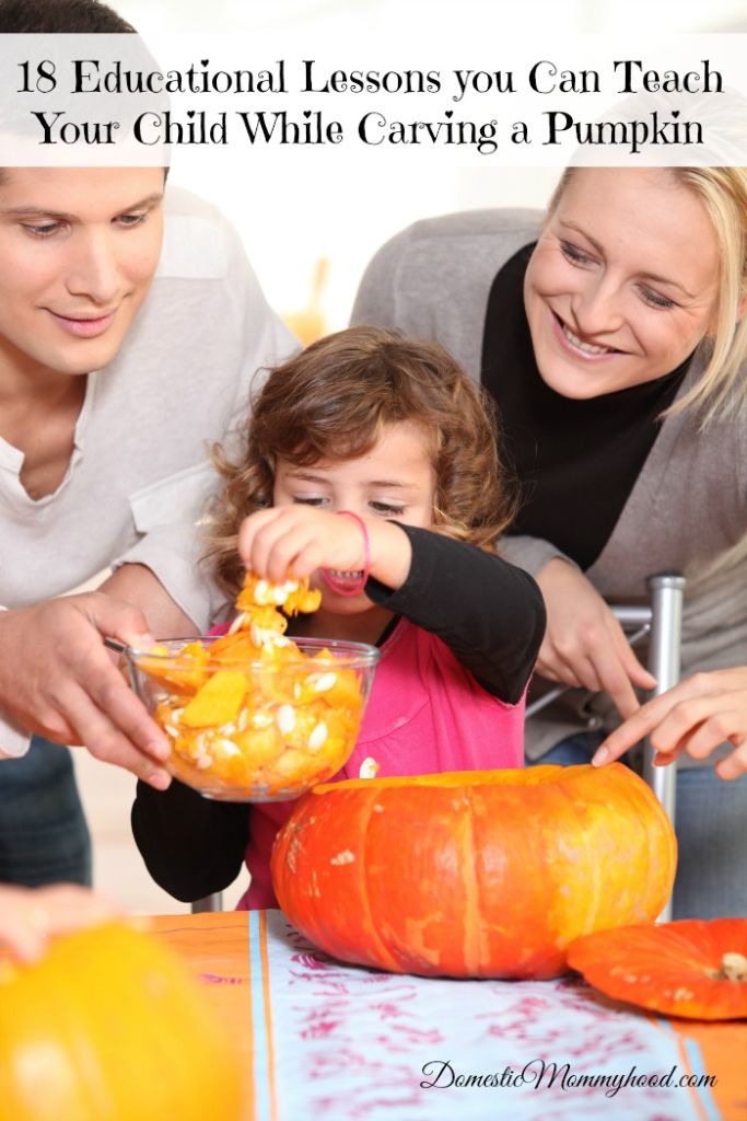 18 Educational Lessons you Can Teach Your Child While Carving a Pumpkin