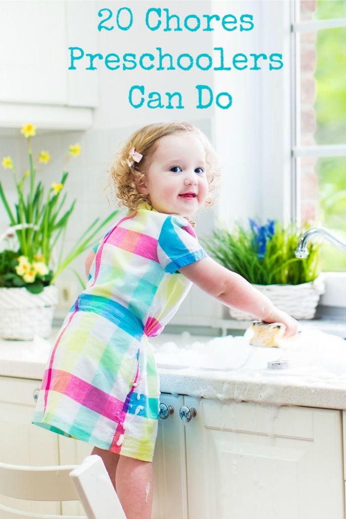 20 chores preschoolers can do