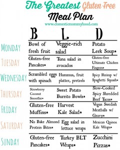 gluten free meal plan