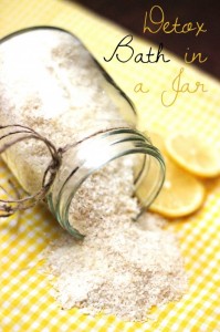 detox bath in a jar