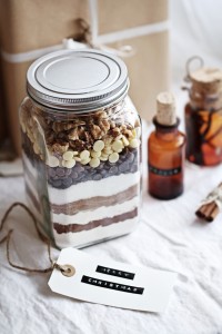 brownie mix in a jar