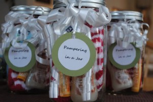 pampering in a jar