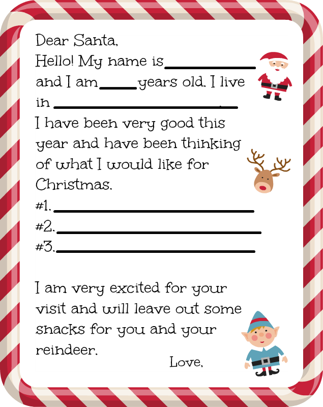 Santa s Address For Mailing Him A Letter Free Printable Santa Letter 
