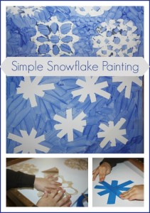 snowflake painting
