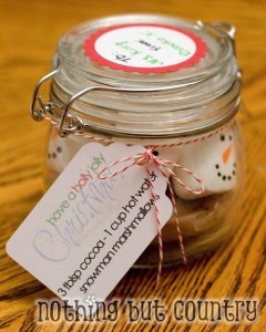 snowman in a jar
