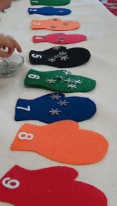 mitten counting Preschool Winter Activities