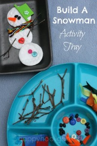 build snowman Preschool Winter Activities