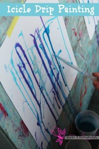 icicle painting Preschool Winter Activities