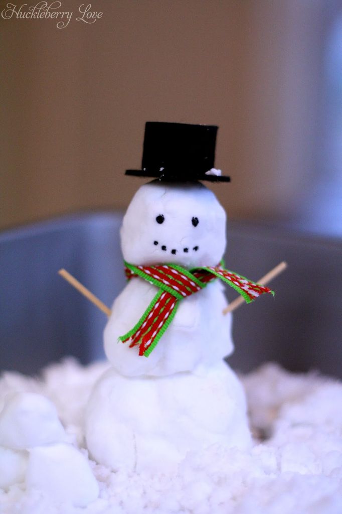 make your own fake snow Science Experiments 