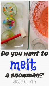 melt a snowman Preschool Winter Activities