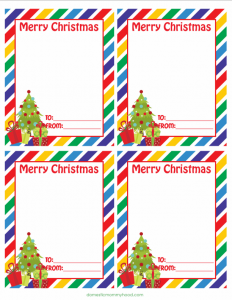 Here is a preview of what will print. Feel free to print as many as you need. Merry Christmas all!
