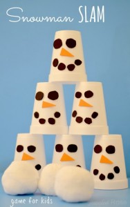 snowman slam game Preschool Winter Activities