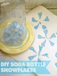 soda bottle stamp Preschool Winter Activities