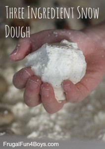 three ingredient snow dough Science Experiments