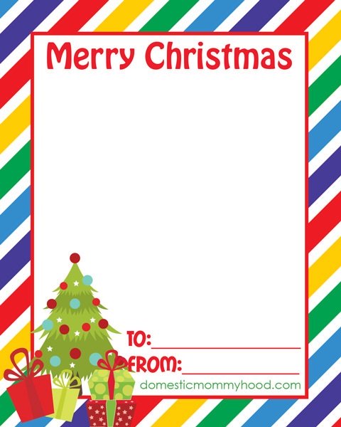 Printable Class Christmas Cards