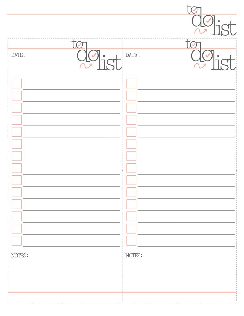 To do List Printable Peach copy