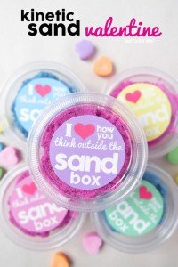 FREE Printable Non-Candy Valentines kinetic sand