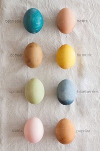 naturally dyed easter eggs