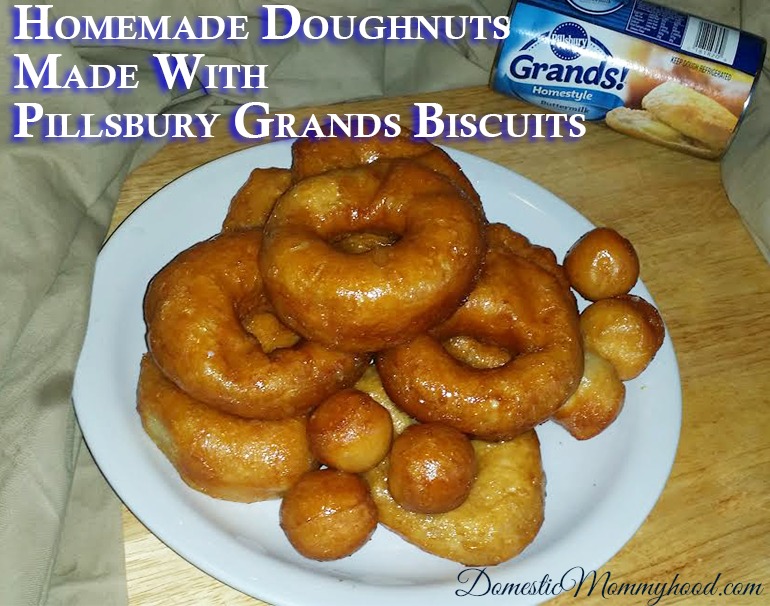 Homemade Doughnuts Made with Pillsbury Grands Biscuits