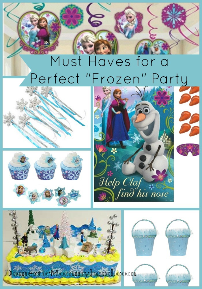 must haves for a frozen princess party