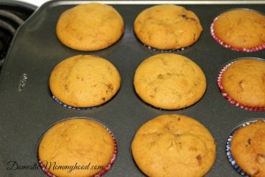 Bacon Maple Cupcakes after baking