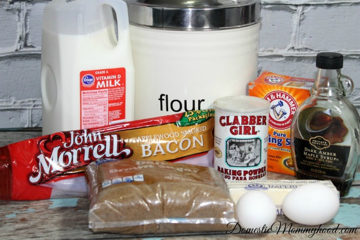 Bacon Maple Cupcakes ingredients