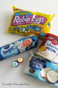 Easy Bird Nest Easter Cookies ingredients