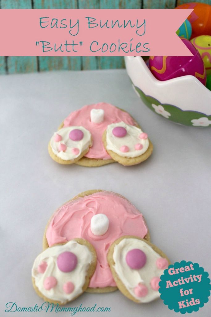 How to Make Easy Bunny Butt Cookies with your kids