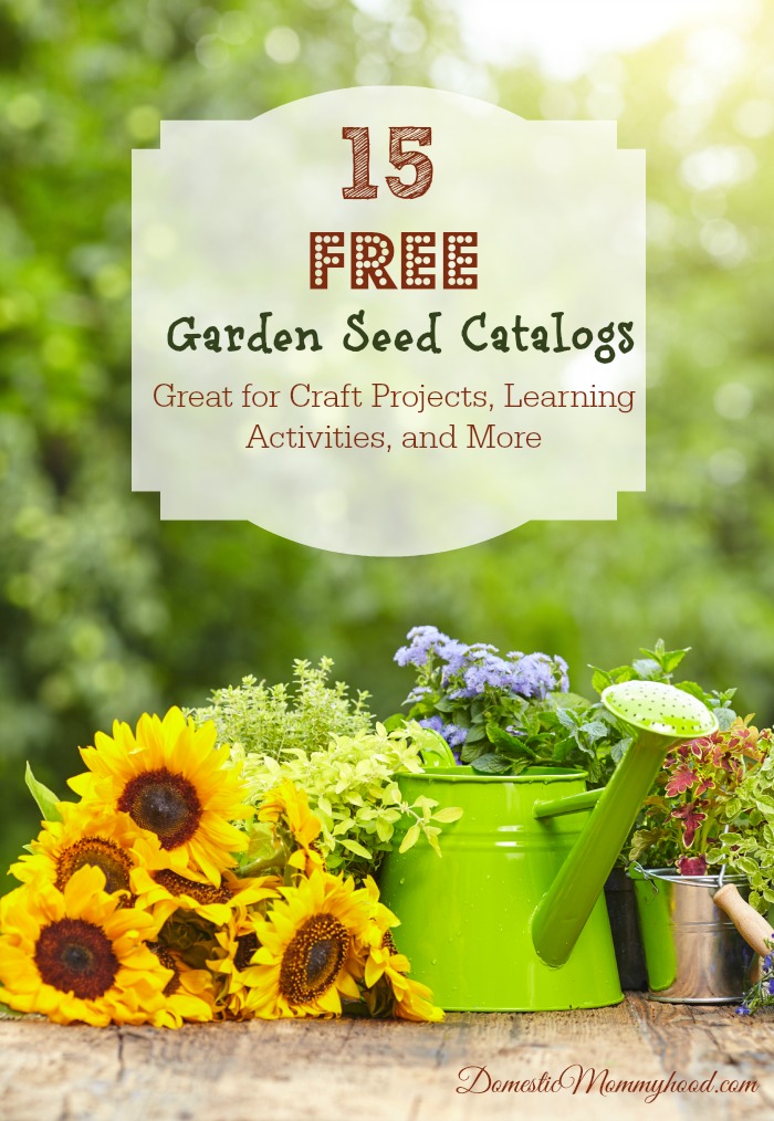 15 free garden seed catalogs