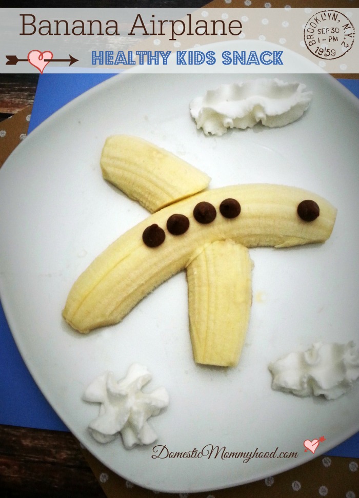 banana airplane healthy kids snack