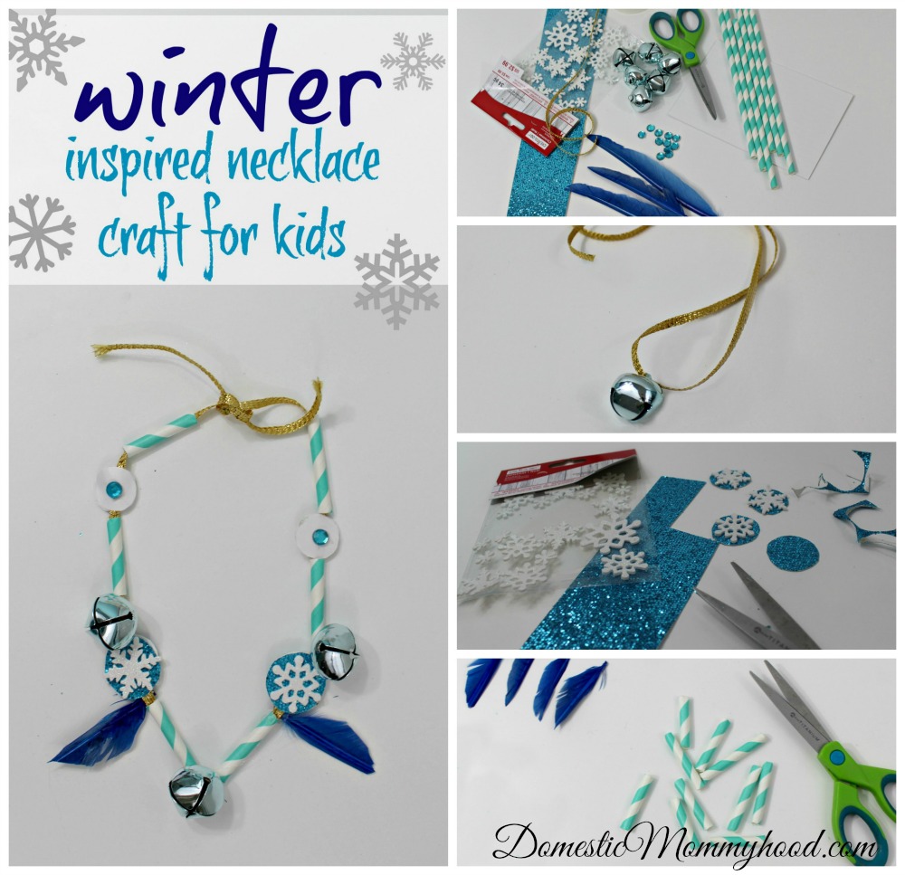 Winter Inspired Necklace Kids Craft