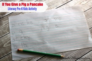 If You Give a Pig a Pancake: Math and Literacy Pre-K Kids Activity & Story Basket