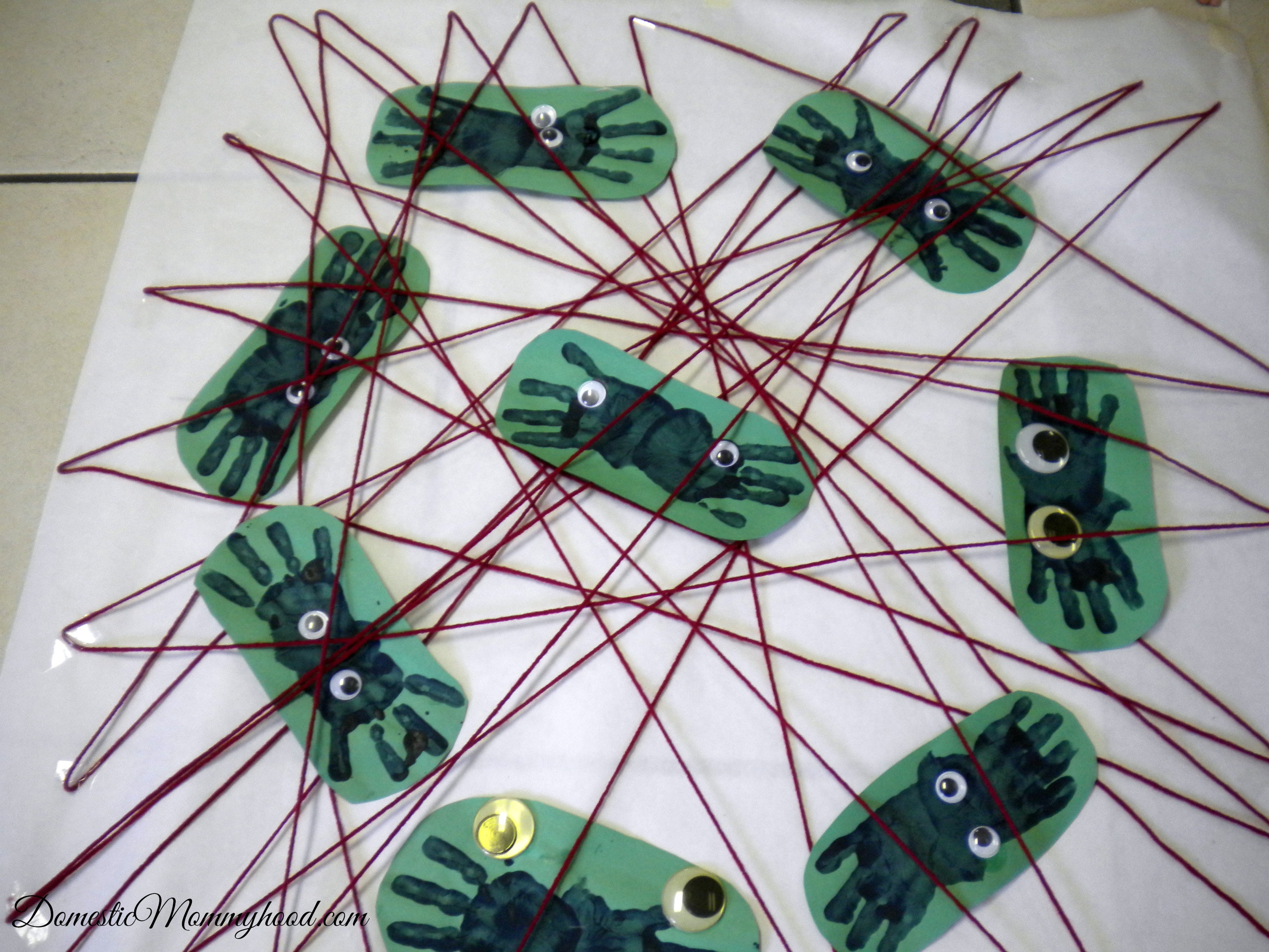 Large Motor Activity: Making a Spider Web Kids Activity