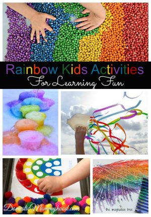 Rainbow Theme Preschool Math Activities - Domestic Mommyhood