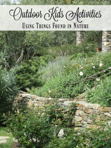 outdoor kids activities using things found in nature